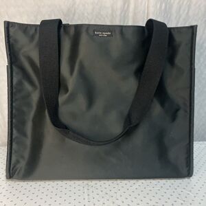 VTG 90’s Kate Spade NY Large Black Nylon Tote Bag Shoulder Bag Made in USA
